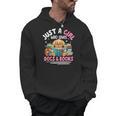 Just a Girl Who Loves Dogs & Books Dog Reading Men Hoodie