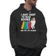 I Just Want To Read Books And Pet My Aussie Men Hoodie