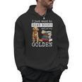 I Just Want To Read Books And Pet My Golden Retriever Dog Men Women Girls Kids Men Hoodie
