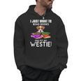 I Just Want To Read Books And Pet My Westies Men Hoodie