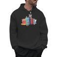 Kawaii Cat Book Ends Library Decor Librarian Men Hoodie