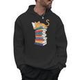 Kawaii Cat Lover Reading Books Librarian Humor Tee Men Hoodie