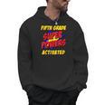 Kids Fifth Grade Superpower Superhero Comic Book First Day School Men Hoodie