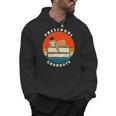 Kids Preschool Graduate Sloth Graduation Cap Sleeping On Books Men Hoodie