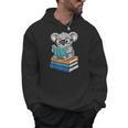 Koala Reading Book Glasses Bookworm Librarian Men Hoodie