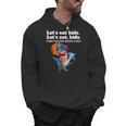Let's Eat Kids Punctuation Saves Books Grammar Men Hoodie