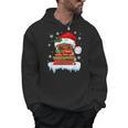 Librarian Book Santa Hat Reader Snow Pajamas Christmas Men Hoodie Librarian Book Santa Hat Reader Snow Pajamas Christmas Men Hoodie