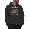 Library Assistant Funny Rainbow Reading Library Book Lover Men Hoodie