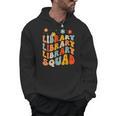 Library Squad Team Librarian Teacher Book Lover Retro Groovy Men Hoodie