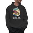 Get Lit Reading Book Men Hoodie