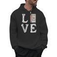 Love Books Book Stack Nerd Literary Readers Distressed Men Hoodie