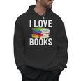 I Love Books Librarian Men Hoodie