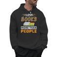 I Love Books More Than People Library Book Lover Men Hoodie I Love Books More Than People Library Book Lover Men Hoodie