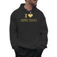 I Love Comic Books Manga Graphic Novel Heart Men Hoodie