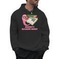 Mommys Reading Buddy Bookworm Humor Book Lover Mom Men Hoodie
