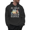 All I Need Is Cats Books And Coffee Men Hoodie