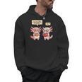 How Many Nights Reading Axolotl Book Lover Cat Reader Men Hoodie