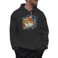 Open Book With Colorful Floral Reading Magic Men Hoodie