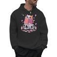 Pastel Goth Kawaii Occult Cute Cat Reading Pentacle Book For Men Women Men Hoodie