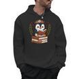 Penguin Reading Book Graphic Penguin With Book Floral Men Hoodie Penguin Reading Book Graphic Penguin With Book Floral Men Hoodie