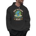 Planet With Books Reader Reading Environmentalist Earth Day Men Hoodie