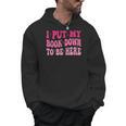i Put My Book Down To Be Here Men Hoodie