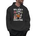 Well Read & Slightly Feral Raccoon Book Lover Graphic Men Hoodie Well Read & Slightly Feral Raccoon Book Lover Graphic Men Hoodie