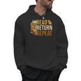Read Return Repeat Cute Librarian Library Worker Book Lovers Men Hoodie