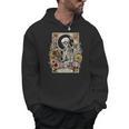 The Reader Tarot Card Skeleton Reading Book Men Hoodie The Reader Tarot Card Skeleton Reading Book Men Hoodie