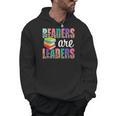 Readers Are Leaders Boho Leopard Book Lover Back To School Men Hoodie