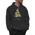 Reading Around The Christmas Tree Books Family Readers Xmas Men Hoodie