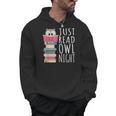 Reading Book Bookworm Kawaii Library Just Read Owl Night Men Hoodie