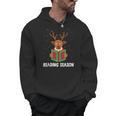 Reading Season Christmas Reindeer Bookworm Book Reader Men Hoodie