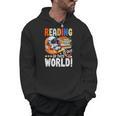 Reading Space Exploration Book Astronomy Lover Bookworm Men Hoodie