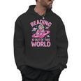 Reading Is Out Of This World Astronaut Reading Book Space Men Hoodie