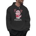 Readolotl Cute Axolotl Book Lover Men Hoodie