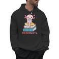 Readolotl Cute Read Axolotl Book Lover Librarian Bookworm Men Hoodie