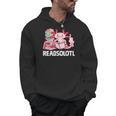 Readsolotl Axolotl Reading Fish Books Lizard Men Hoodie