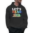 Retro Reading Teacher Book Lover Let's Read Men Hoodie
