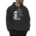 Ruth Bader Ginsburg Shirt Girl With A Book Political Resist Men Hoodie