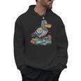 Smart Pigeon Sitting On Book Stack Men Hoodie Smart Pigeon Sitting On Book Stack Men Hoodie