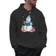 Snowman Reading Book Lover Librarian Reading Men Hoodie