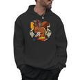 Squirrel Reading Book Cute Forest Animal Men Hoodie