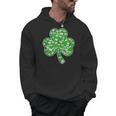 St Patricks Day Bookworm Shamrock Book Lover Men Hoodie