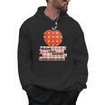 Teach Love Inspire Valentines Day Book 6th Grade Teacher Men Hoodie