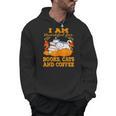 I Am Thankful For Books Cats And Coffee Thanksgiving Men Hoodie I Am Thankful For Books Cats And Coffee Thanksgiving Men Hoodie