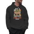 Tropical Zoo Animal Books Reading Sleeping Sloth Girl Men Hoodie