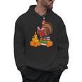 Turkey Reading Books Fall Thanksgiving Teacher Book Men Hoodie Turkey Reading Books Fall Thanksgiving Teacher Book Men Hoodie