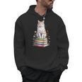 Turkish Van Bookworm Flowers Book Reading Books Men Hoodie
