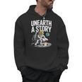 Unearth A Story Astronaut Finds Book On The Moon Men Hoodie Unearth A Story Astronaut Finds Book On The Moon Men Hoodie
